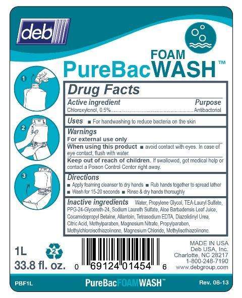 Deb PureBac Foam Wash